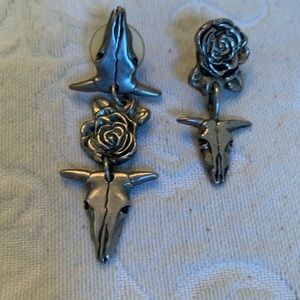 Pierced western pre-worn earrings